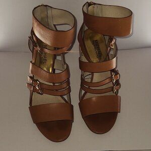 Michael Kors Winston Strappy leather Sandal Platforms